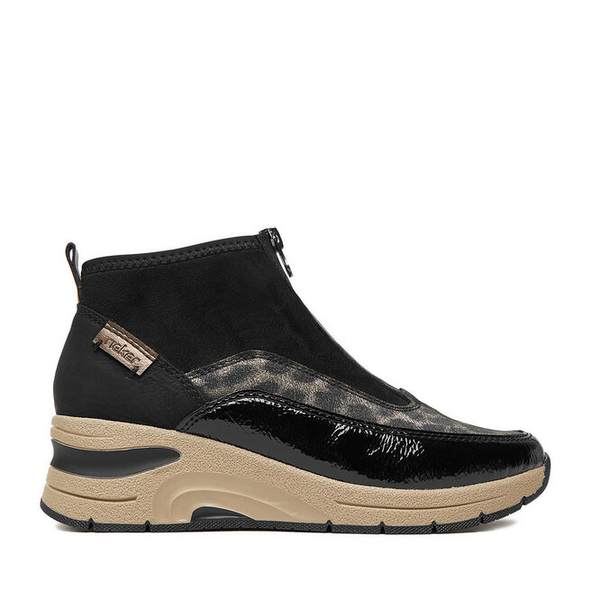 Botki Rieker N9362-00 Czarny - kobiece