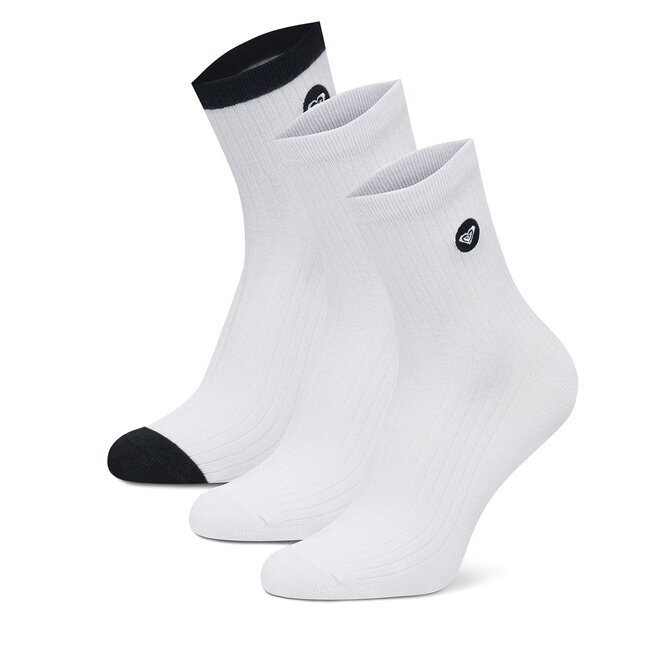 Skarpety krótkie Roxy AS_ROXY_02Z_SS25 (3-PACK) Biały - kobiece