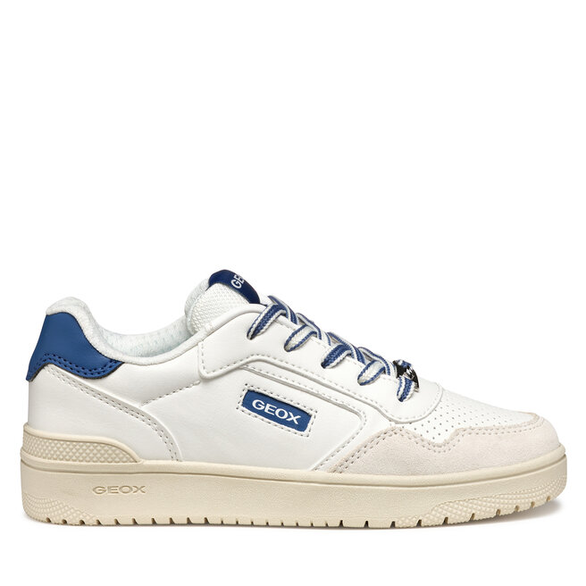 Sneakersy Geox J Washiba Boy J55LQD 05422 C0899 S Biały - chłopięce