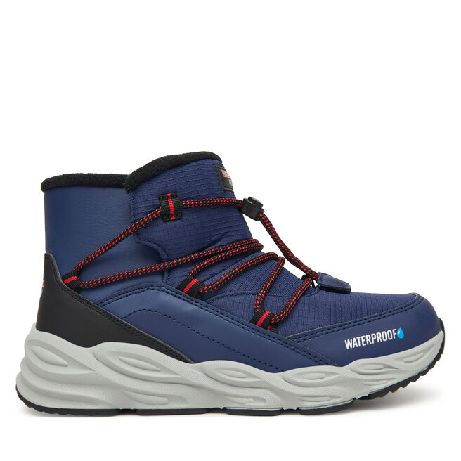 Śniegowce Skechers Turbo Tread 406385L NVBK Granatowy - chłopięce