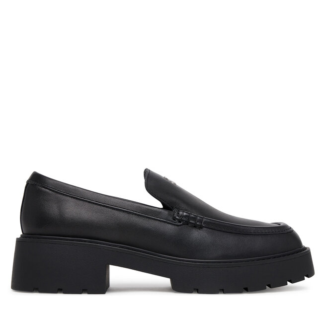 Loafersy Calvin Klein Jeans Chunky Cupsole Ru Patch Lth YW0YW01862 Czarny - kobiece