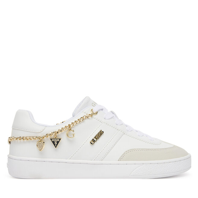 Sneakersy Guess FLTNAO LEA12 Biały - kobiece