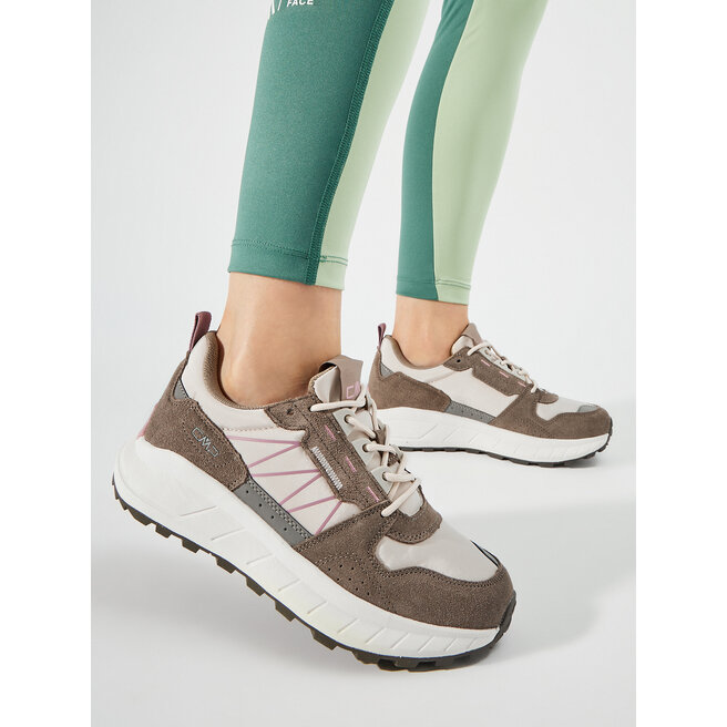 Sneakersy CMP Tykal Wmn Lifestyle 3Q89436 Beżowy - kobiece