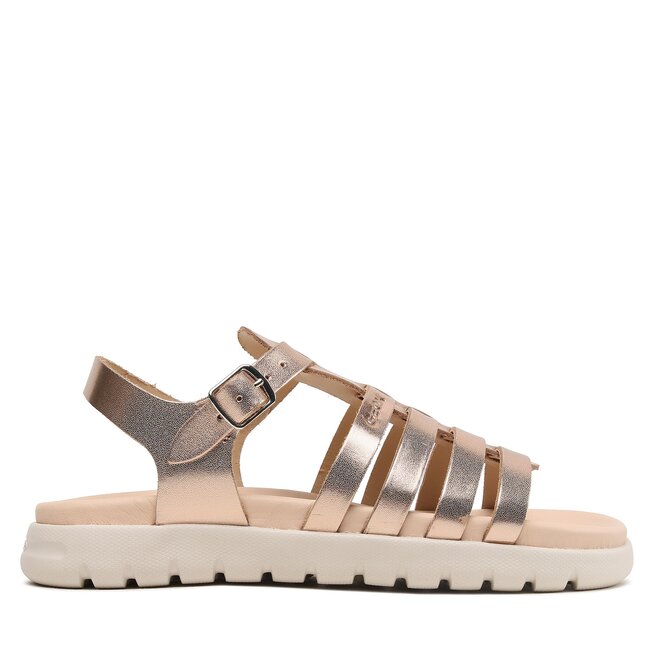 Sandały Geox J Sandal Soleima Gir J35GSB000CFC7018 D Złoty - dziewczęce