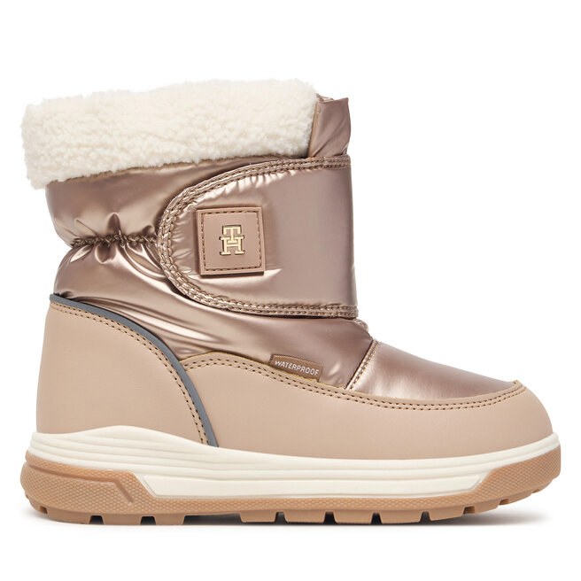 Śniegowce Tommy Hilfiger Mayla T1AD-35203-1474 S Beżowy - dziewczęce