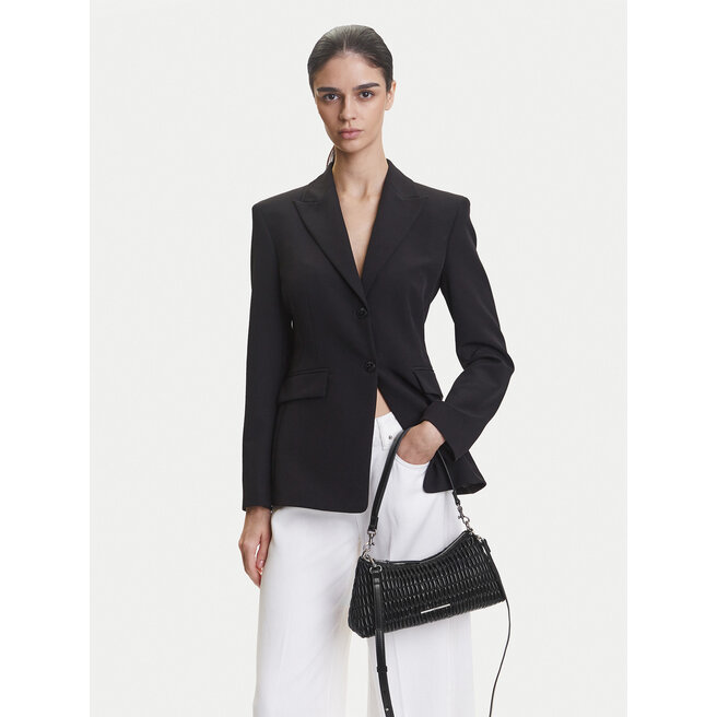 Torebka Calvin Klein Jeans Ruched Layla Shoulder Bag LV04K3088G Czarny -