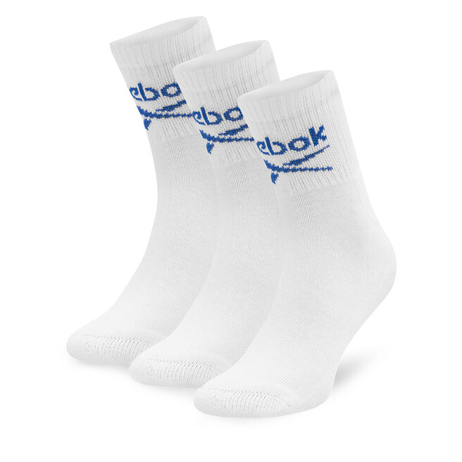 Skarpety długie Reebok R0255-SS24 (3-pack) Biały - męskie