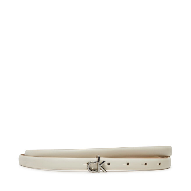 Pasek Damski Calvin Klein Ck Buckle Skinny Belt 1.5 K60K612932 Biały -