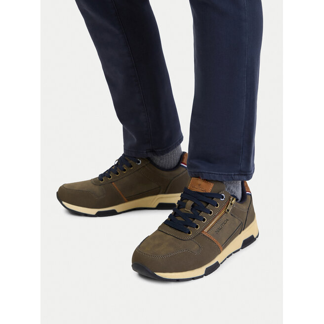 Sneakersy Nautica CEO-JACK-01 V5 Khaki - męskie