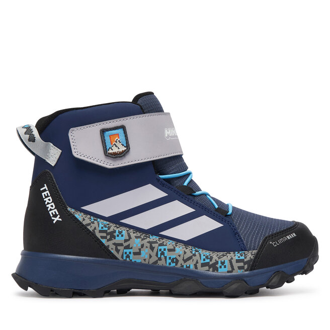 Trekkingi adidas Minecraft Terrex Snow Cf Climawarm Winter Shoes Kids KJ6489 Niebieski - dziecięce