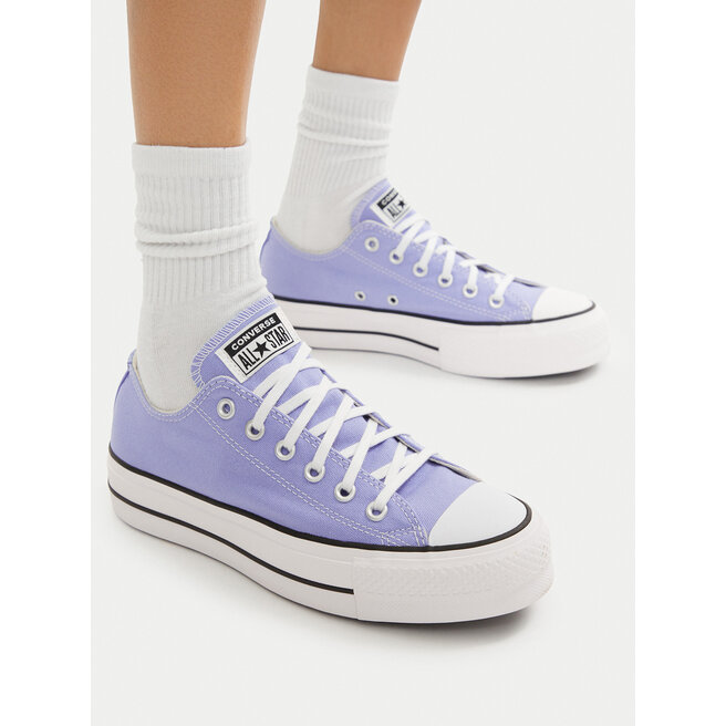 Trampki Converse Chuck Taylor All Star Lift Platform A16105C Fioletowy - kobiece