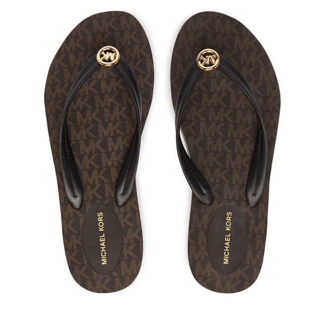 Japonki MICHAEL Michael Kors Posie Flip Flop 40S6PSFA2Q Brązowy -