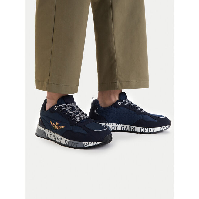 Sneakersy Aeronautica Militare 261SC0276UCT04327 Granatowy - męskie