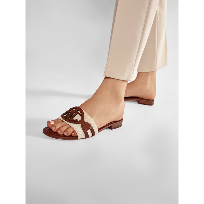 Klapki LAUREN RALPH LAUREN Alegra 802826823001 Beżowy -