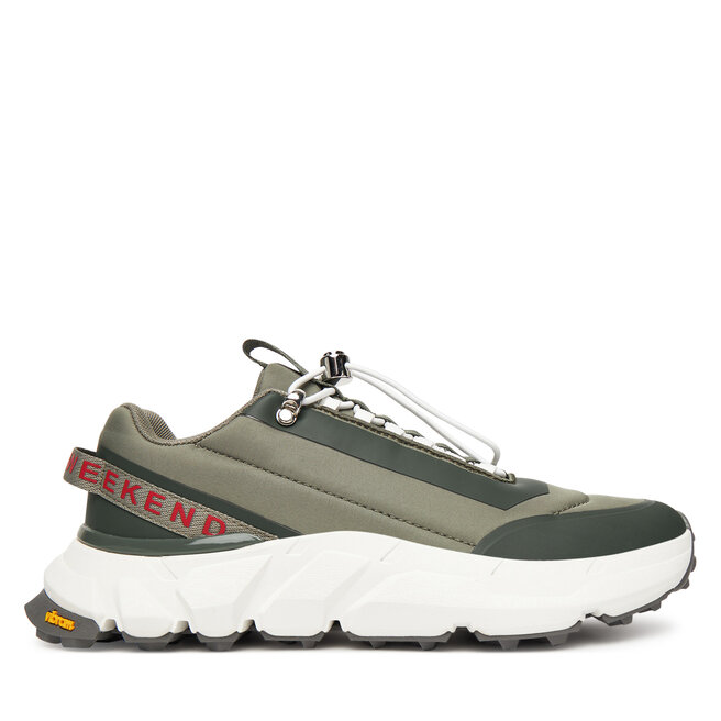 Sneakersy Weekend Max Mara Tandem 2525766015650 Khaki - kobiece