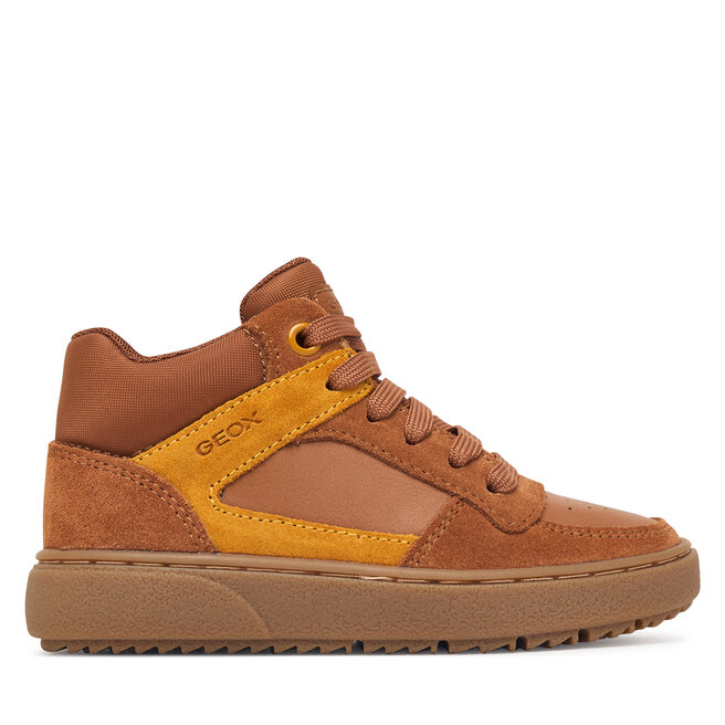 Sneakersy Geox J Theleven Boy J46LDC 05422 C6689 M Brązowy - chłopięce