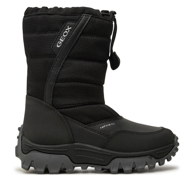 Śniegowce Geox J Himalaya Boy B Abx J26FRA 0FU54 C9999 S Czarny - chłopięce
