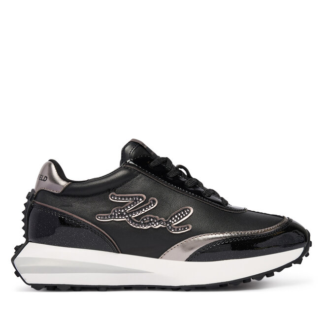 Sneakersy KARL LAGERFELD Zone KL62911P Czarny - kobiece