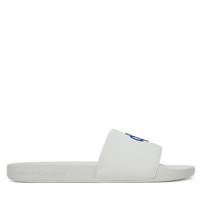 Klapki Calvin Klein Jeans Slide Jelly Mono Pu YM0YM01281 Szary -