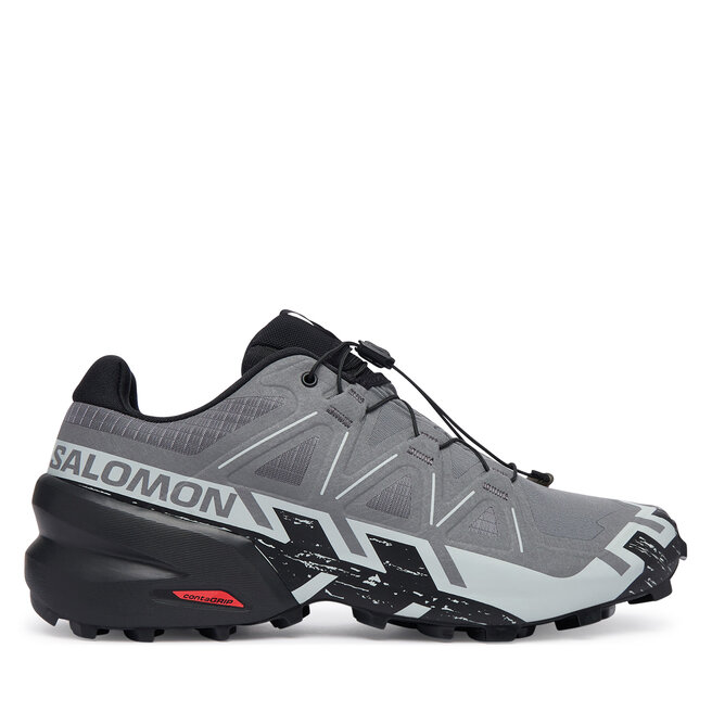 Buty do biegania Salomon Speedcross 6 Wide L41744100 Szary - męskie