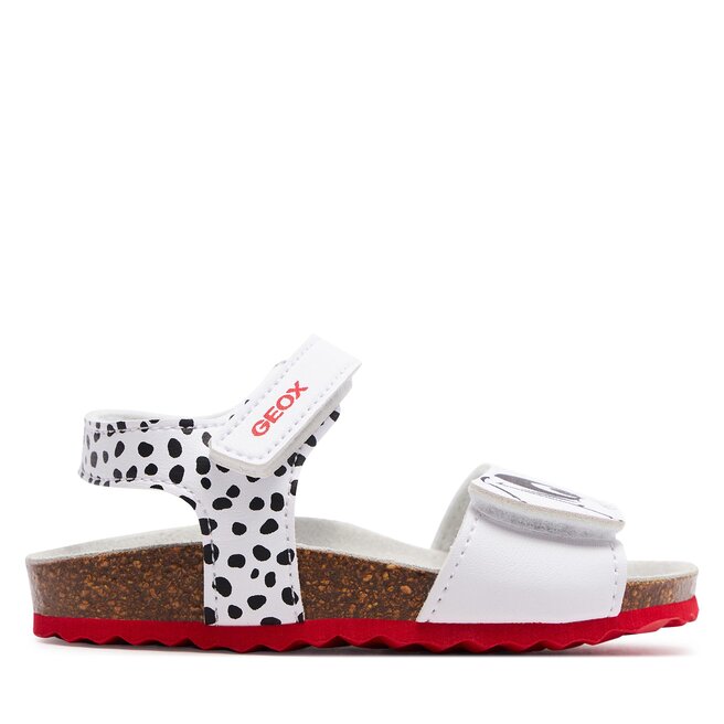 Sandały Geox B Sandal Chalki Girl B452RB 0003W C0404 S Biały - dziewczęce