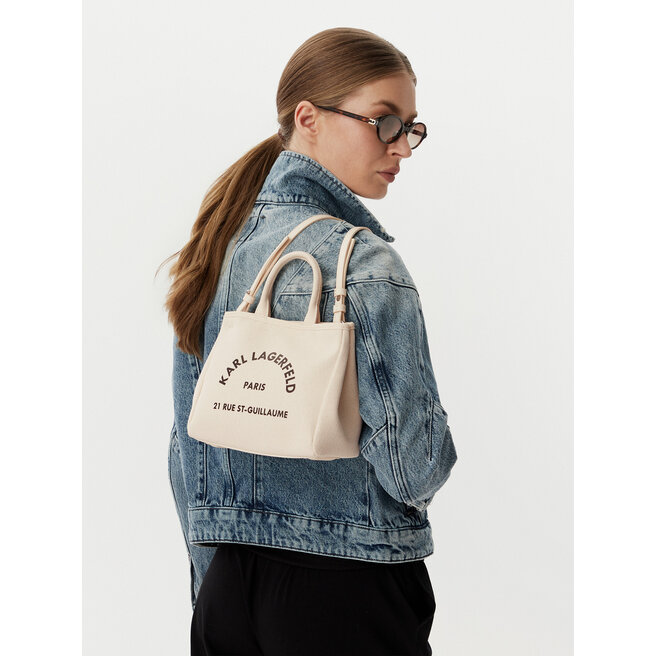 Torebka KARL LAGERFELD B2W50003 Kremowy -