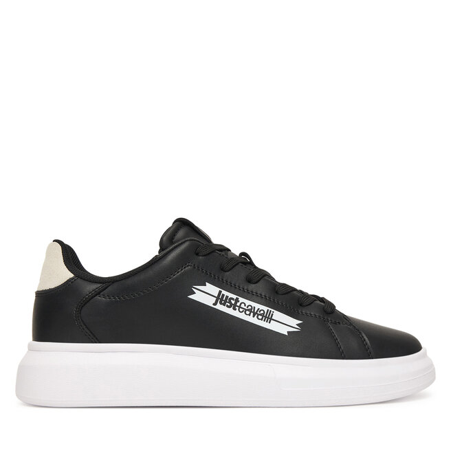 Sneakersy Just Cavalli 79QA3SBF ZPB63 Czarny - męskie