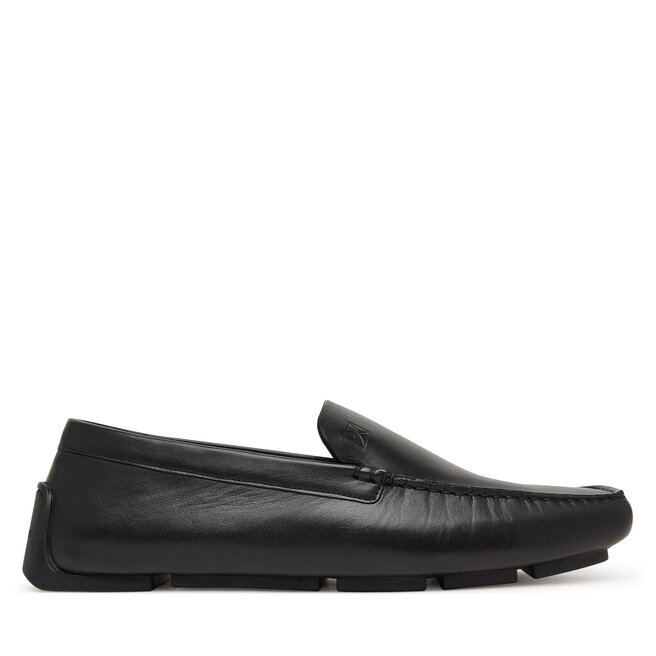 Mokasyny Calvin Klein Driver Penny Embl Lth HM0HM02085 Czarny -