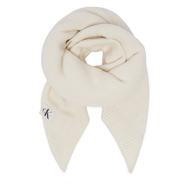 Szalik Calvin Klein Jeans Knit Baby Blanket Giftbox LVCKFJN08N Kremowy -