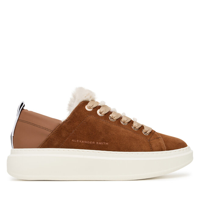 Sneakersy Alexander Smith Wembley Folded ASBCWRW Brązowy - kobiece