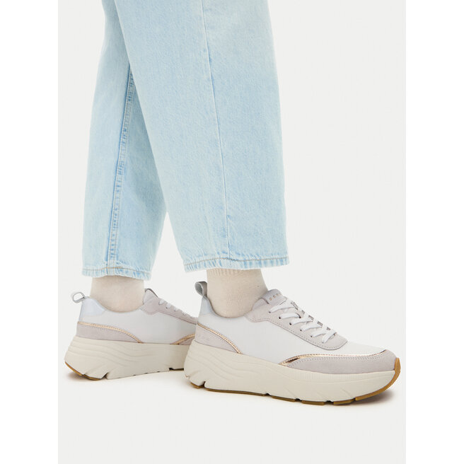 Sneakersy Geox D Diamanta D66UFA 08522 C1352 Biały - kobiece