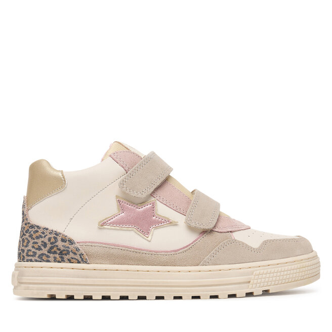 Sneakersy Naturino Hess High 3 VL 2018618 D Beżowy - dziewczęce