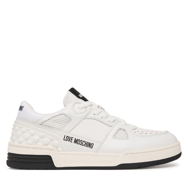 Sneakersy LOVE MOSCHINO JA15084G1OIKB10A Biały - kobiece