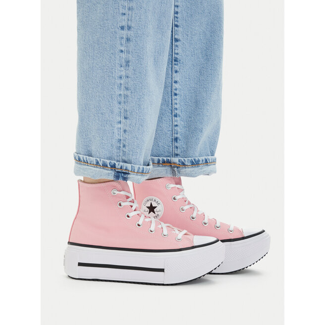 Trampki Converse Chuck Taylor All Star Lift Double Stack A15012C Różowy - kobiece