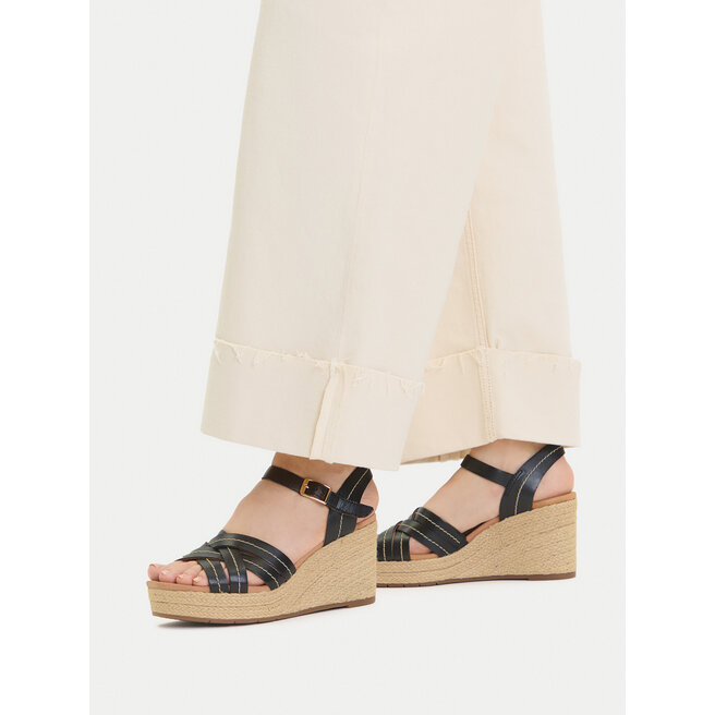 Espadryle Clarks Sabina Strap 26181462 Czarny - kobiece