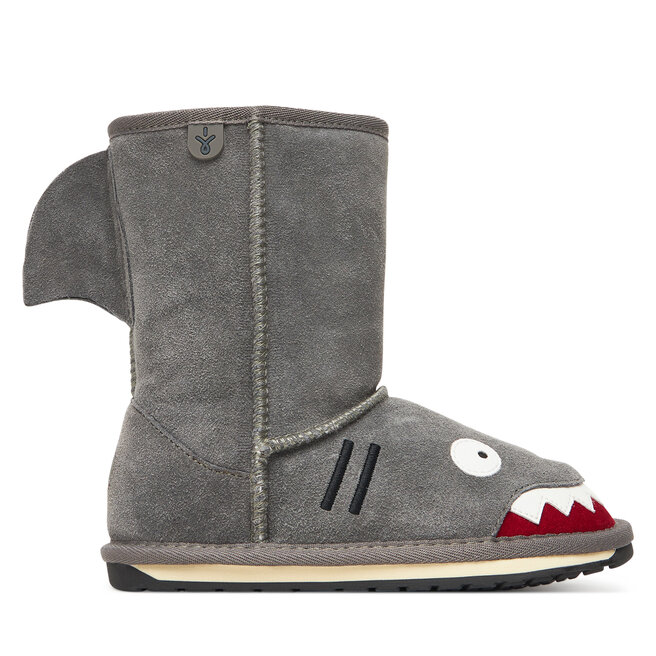 Śniegowce EMU Australia Little Creatures Shark K10589 Szary - chłopięce