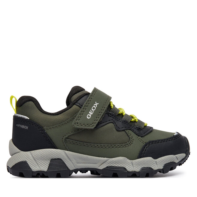 Sneakersy Geox J Magnetar Boy B Abx J463ZB 050FU C0914 M Zielony ciemny - dziewczęce