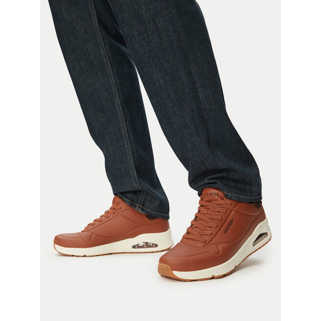 Sneakersy Skechers UNO - Tailored Air 183007/COG Brązowy - męskie