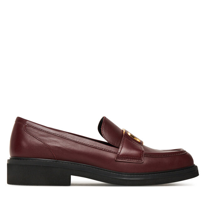 Loafersy Guess FLTSH3 LEA14 Bordowy - kobiece