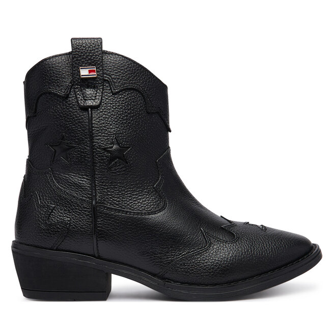 Kowbojki Tommy Hilfiger T3A5-35195-0036 Czarny - dziewczęce