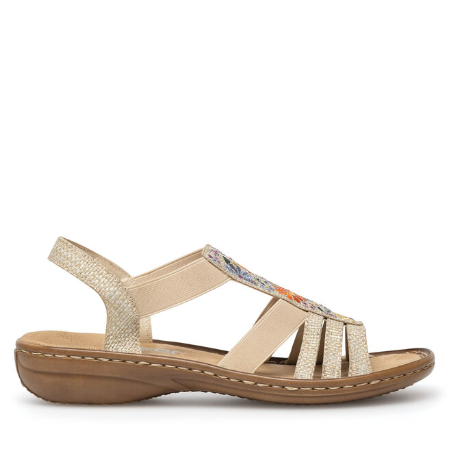 Sandały Rieker 60808-60 Beżowy - kobiece