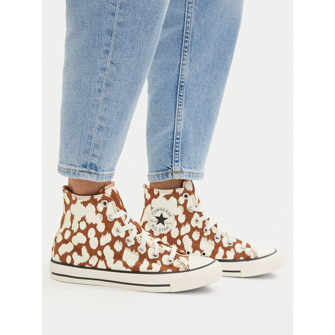 Trampki Converse Chuck Taylor All Star Cow Print A17924C Brązowy - kobiece