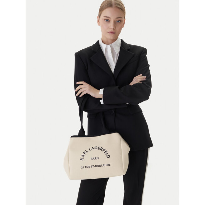 Torebka KARL LAGERFELD B1W50010 Kremowy -