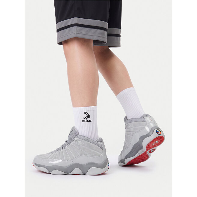 Buty do koszykówki SHAQ EO-NET AQ95088B-SS Szary - dziecięce