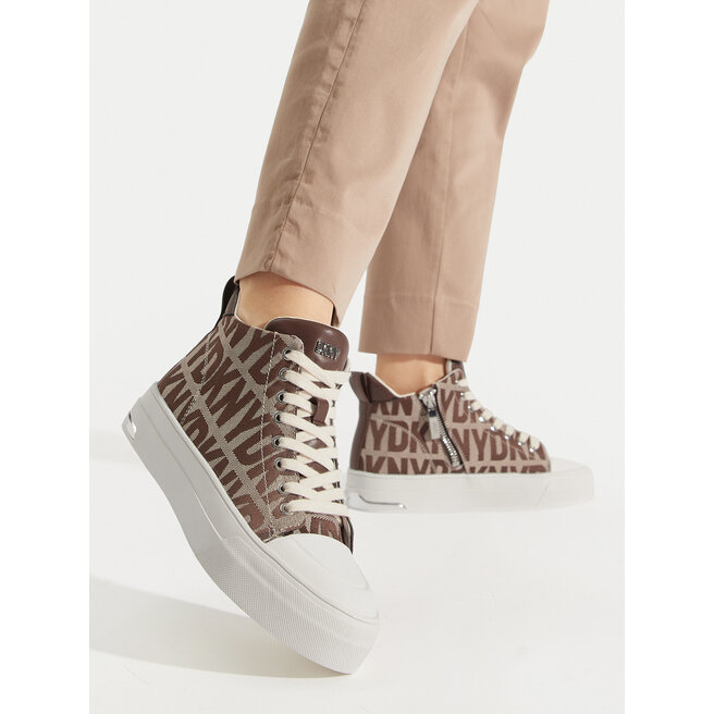 Trampki DKNY Yaser K1491518 Beżowy - kobiece