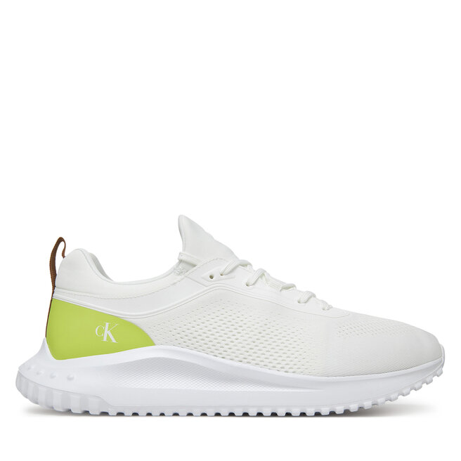 Sneakersy Calvin Klein Jeans Eva Runner Tech Knit YM0YM01293 Biały - męskie