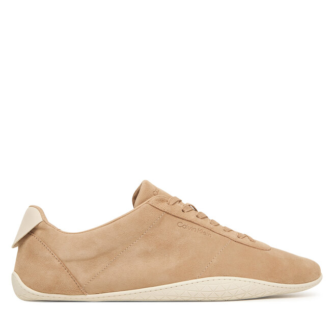 Sneakersy Calvin Klein Baller Sneaker Laceup HW0HW03263 Beżowy - kobiece