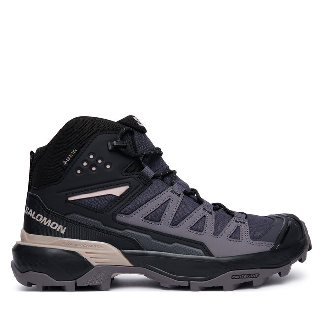 Trekkingi Salomon X Ultra 360 MID GTX L49101500 Szary ciemny - kobiece