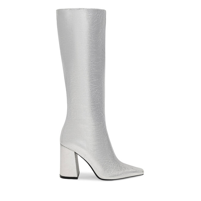 Kozaki Nine West SAMAA SJ1453-2 Srebrny - kobiece