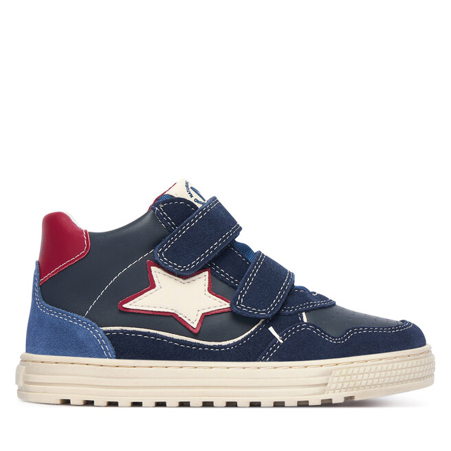 Sneakersy Naturino Hess High 3 VL 2018618 S Granatowy - chłopięce
